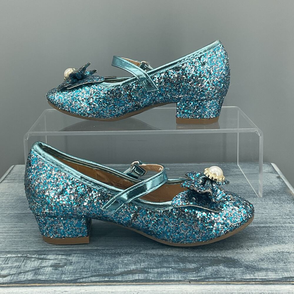 Dream Pairs Toddler Girls Dress Shoes Blue Size 9